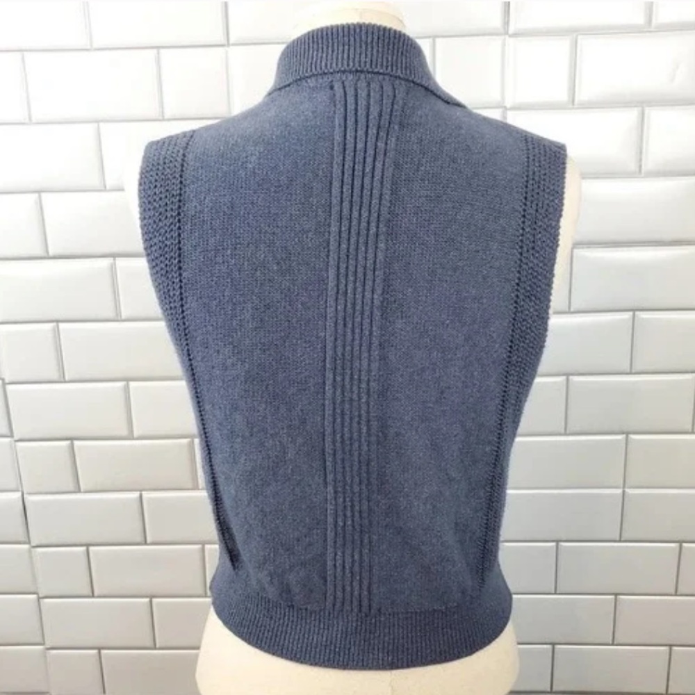 Banana Republic Assymetrical Zip Sweater Vest L - Picture 8 of 8